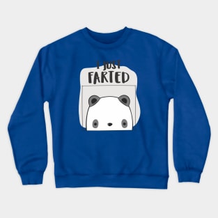 Farted - Cute Panda But Still - The Smell We All Smelt - Light Crewneck Sweatshirt